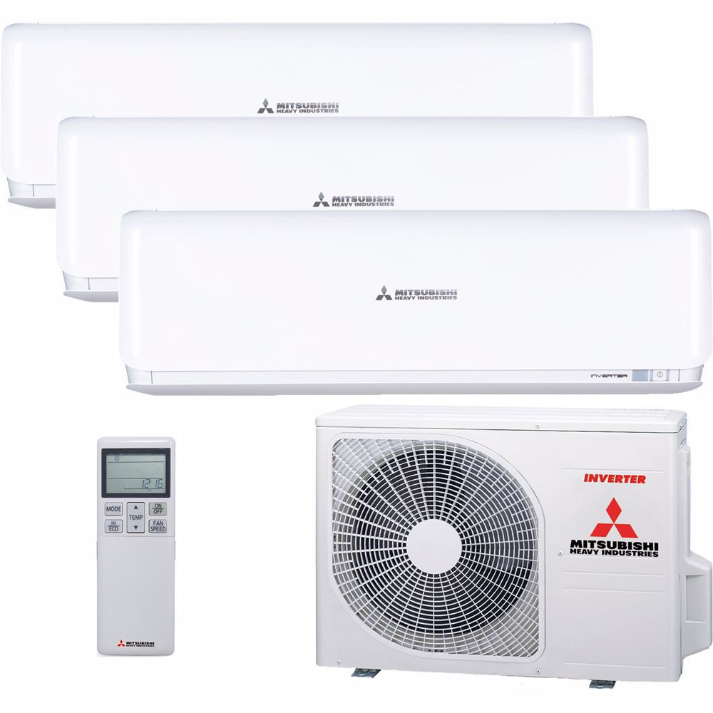 Mitsubishi Heavy Industries Tripple 5kW/18000Btu SCM50ZS-W + 2x2.5kW SRK25ZS-W & 1X3.5kW SRK35ZS-W A++