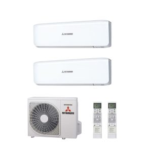 Mitsubishi Heavy Industries Duo split 4kW/14000Btu SCM40ZS-W + 2X 2.5kW SRK25ZS-W A++