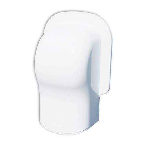 Witte Muur afdekkap 74x55mm - WIT