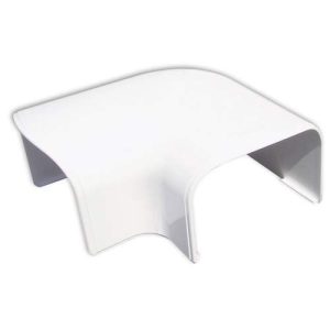 Witte Haakse bocht 74x55mm 90 graden – WIT