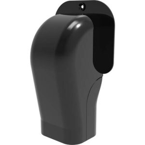 Zwarte Muur afdekkap 74x55mm – ZWART