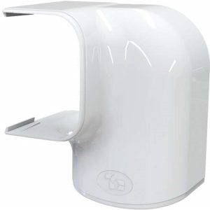 Witte Linker bocht – Verticaal / Horizontaal 74X55mm – WIT – 2 Zijdig te gebruiken