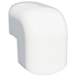 Witte Buitenbocht 90 Graden 74x55mm – WIT