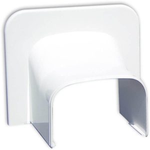 Witte Plafond – wand eindstuk 74x55mm – WIT