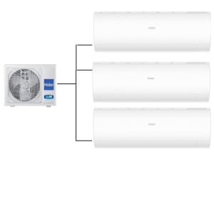 Haier Tripple 7.0kW/24000Btu Pearl 2x 2.5kW + 1x 3.5kW WiFi A++