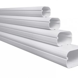 Witte Leidinggoot 2000x74x55mm – WIT