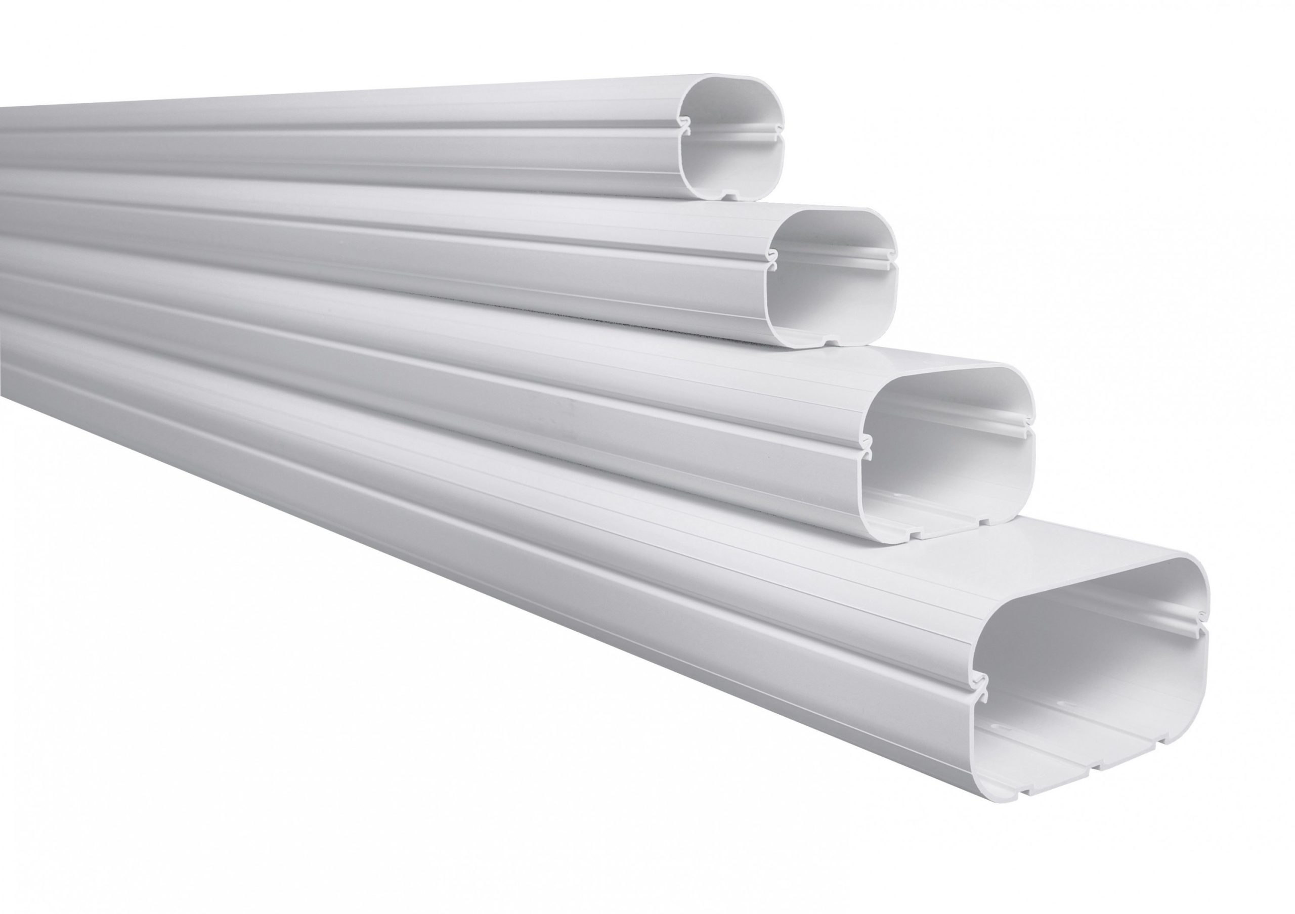 Witte Leidinggoot 2000x74x55mm - WIT