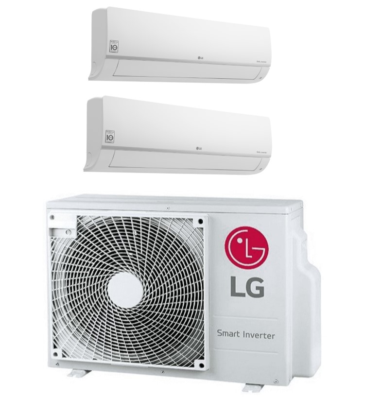 LG duo multi Split MU4R25 7.0kW + 3.5kW & 5.0kW Binnenunit + WiFi A++