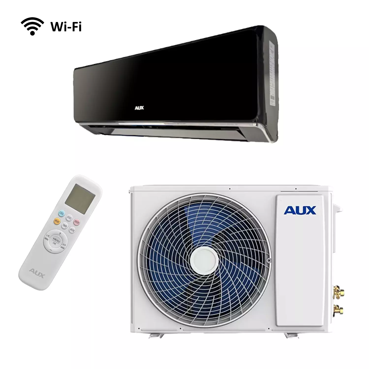 Aux Halo Deluxe Black 7.0kW/24000Btu + WiFi A++