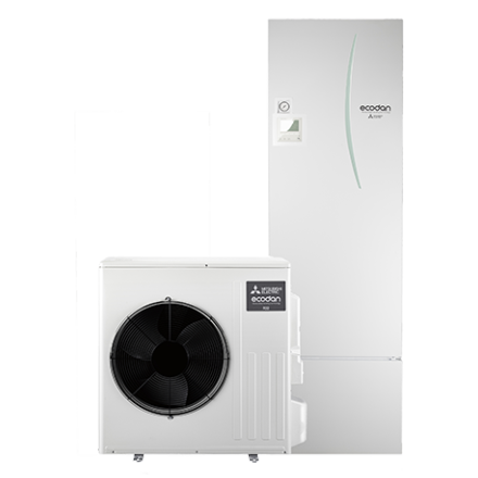 Mitsubishi Electric Ecodan 10kW SUZ - SWM 100VA + 200L Watertank ERST20D - VM2D - 230 volt