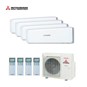 Mitsubishi Heavy Industries Quattro SCM80ZS-W 8.0kW + 3 x 2.5kW & 1x 3.5kW ZSW – 230Volt