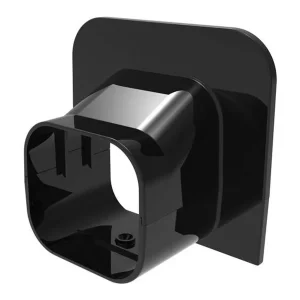 ZWARTE Plafond – wand eindstuk 74x55mm – ZWART