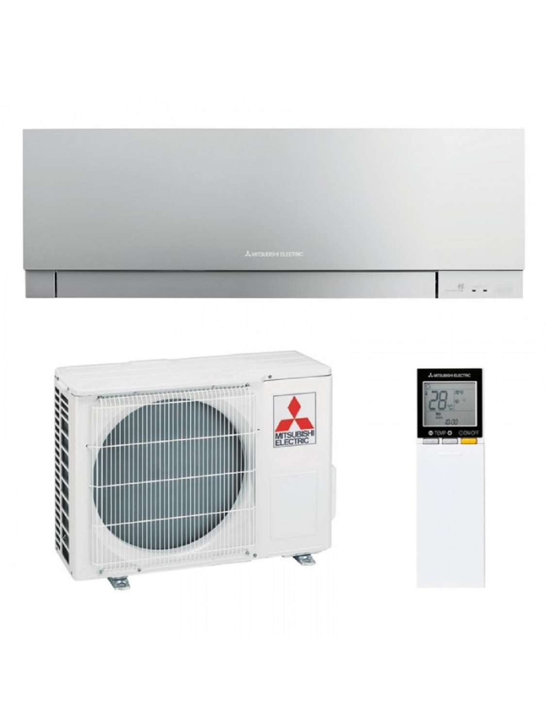 Mitsubishi Electric EF Silver - 3.5kW MSZ-EF35VGK/12000Btu A+++ Incl. Wifi