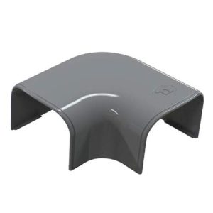 Grijze Haakse bocht 74x55mm 90 graden – GRIJS