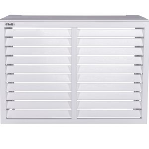 Kunststof Airco Cover Buitenunit Omkasting Houtlook Wit Wandmontage  (one size)