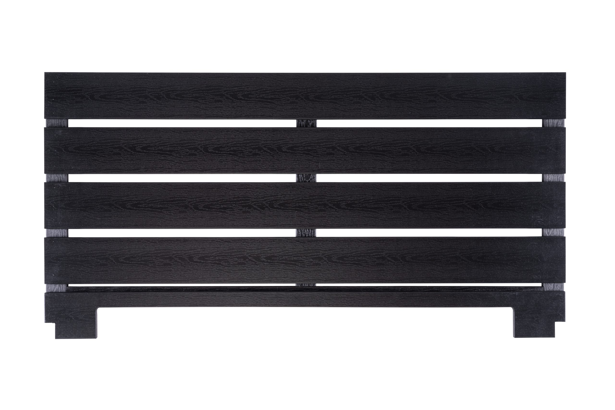 Floli Bodemplaat - Wandmontage - Kunststof "Houtlook" Cover - Kleur Zwart