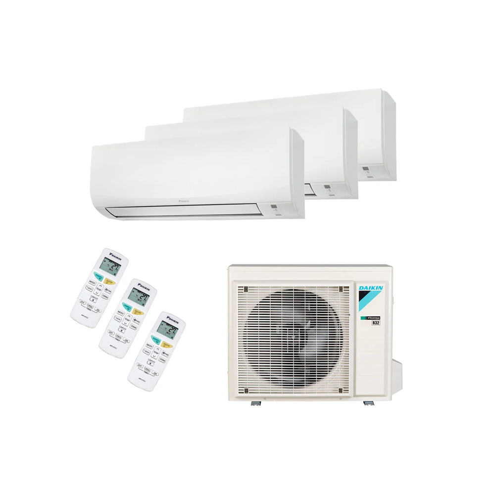 Daikin Tripple split - 3MXF52A 5.2kW/18000Btu + 1x3.5kW + 2x2.5kW CTXF Sensira