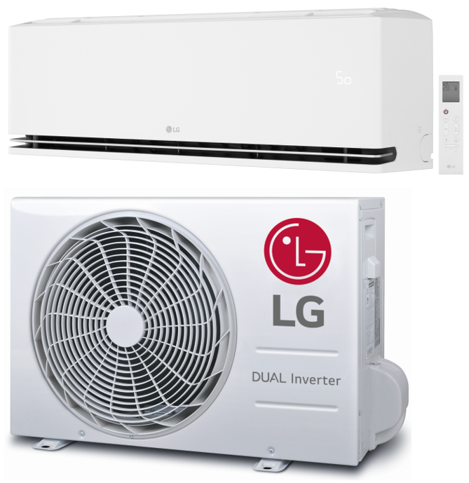 LG Dualcool (Nieuwste-model) H09S1D Deluxe 2.5kW/9000Btu R32 COOL&HEAT WiFi A++ +