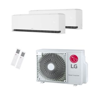 LG Dualcool (Nieuwste model)duo split MU2R15 4.1kW + 2x H09S1D 2.5kW – WiFi A+++