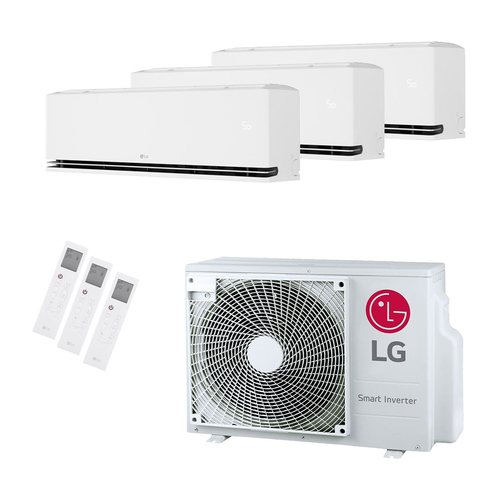LG Tripple Dualcool (Nieuwste model) MU3R19 5.3kW + 2x2.5kW H09S1D & 1x3.5kW H12S1D - WiFi A+++